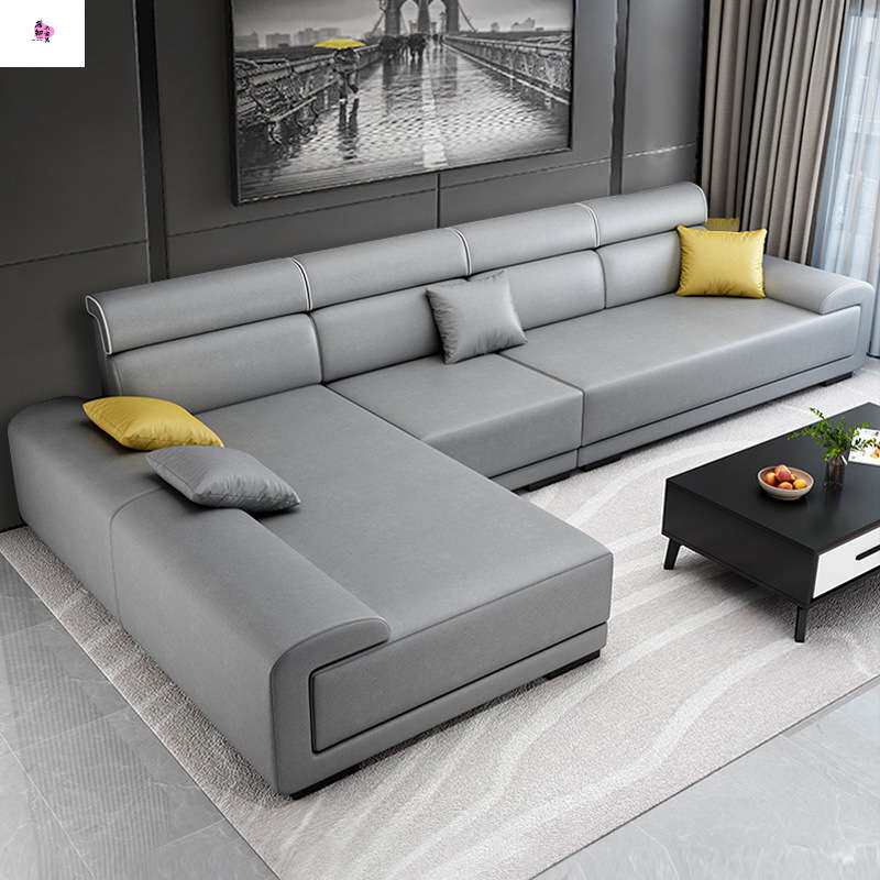 免洗科技布沙发客厅整装乳胶大小户型可拆洗北欧简约现代布艺沙发