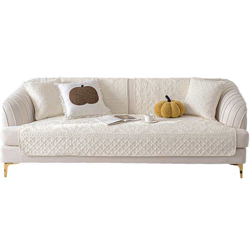意大利感纯棉沙发垫轻奢2025新款四季通用防滑坐垫套罩盖布巾