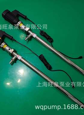 上海旺泉HD-EX2-V+SS316L-1000HV250-VT高粘度插桶泵、螺杆插桶泵