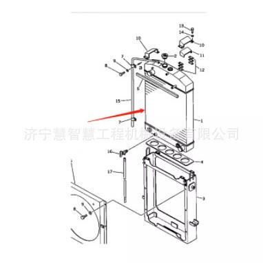 特惠装载机散热器 WA250-1WA300-1WA320-1水箱419-03-11201云南