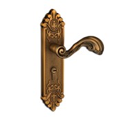 黄古铜简约欧式 室内门锁 铝合金实木门锁静音卧室门锁执手锁