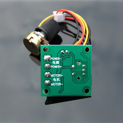 T10带线低压调速器 1.8V 3v 5V 6V 12v 2A 微型 PWM脉宽调速板