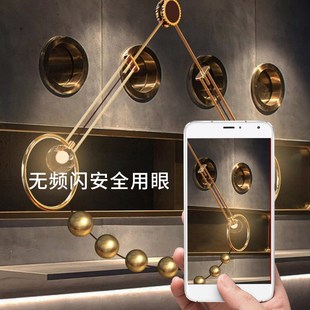 店鋪餐廳燈酒吧飯店裝 飾鐵藝吊燈 復古創意個性 藝術鐘擺吊燈