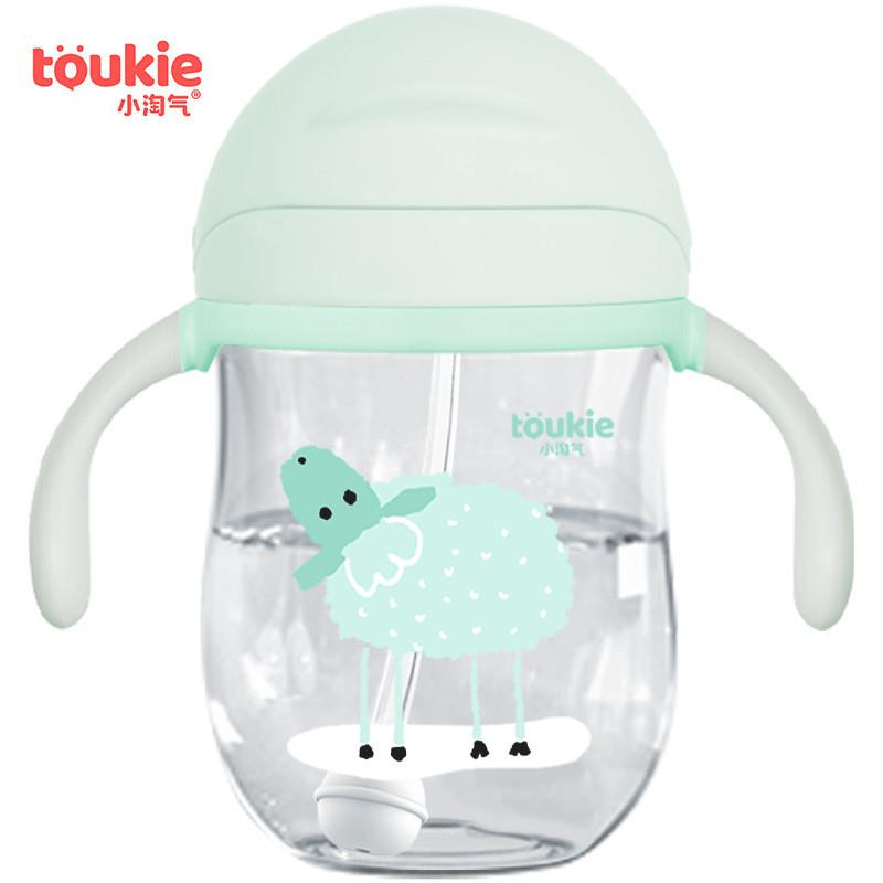 婴儿学饮杯幼儿园防漏防呛宝宝带手柄重力球儿童吸管水壶杯