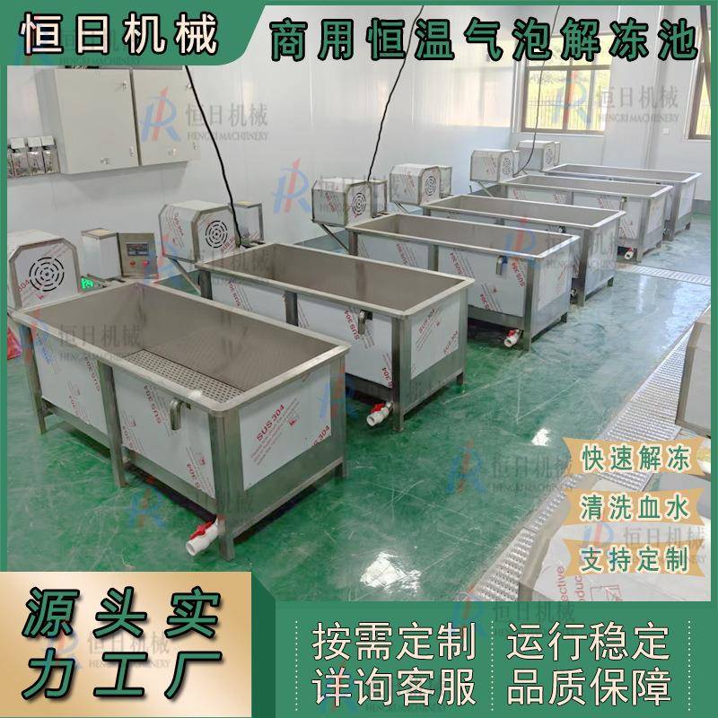 全自动肉食解冻机鱼虾蟹肉块解冻池304不锈钢商用冻肉恒温解冻池