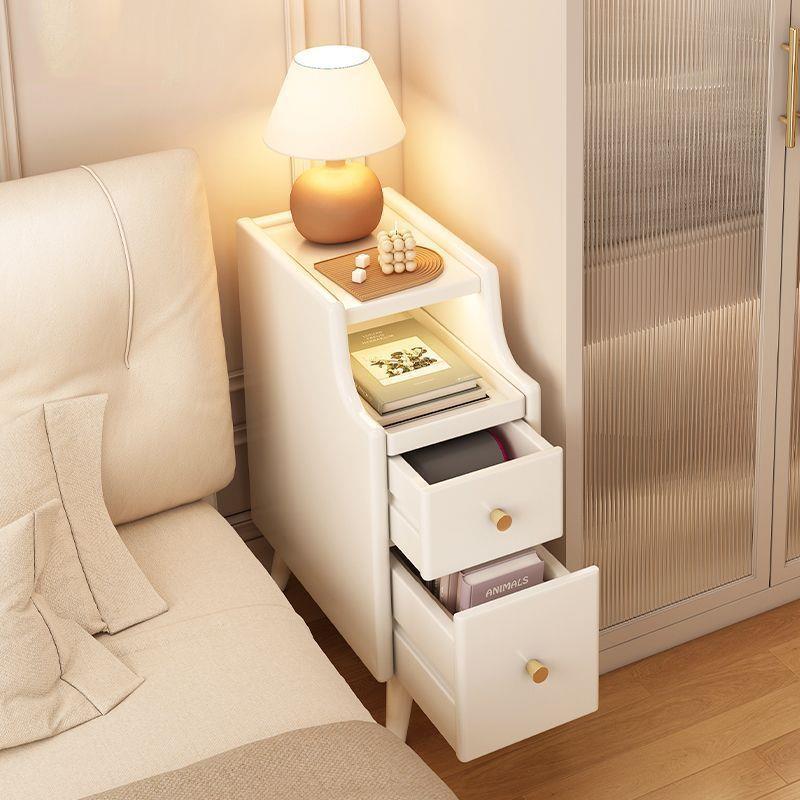 实木床头柜极窄小型床j边柜迷你超窄20cm卧室房间窄边夹缝置物架