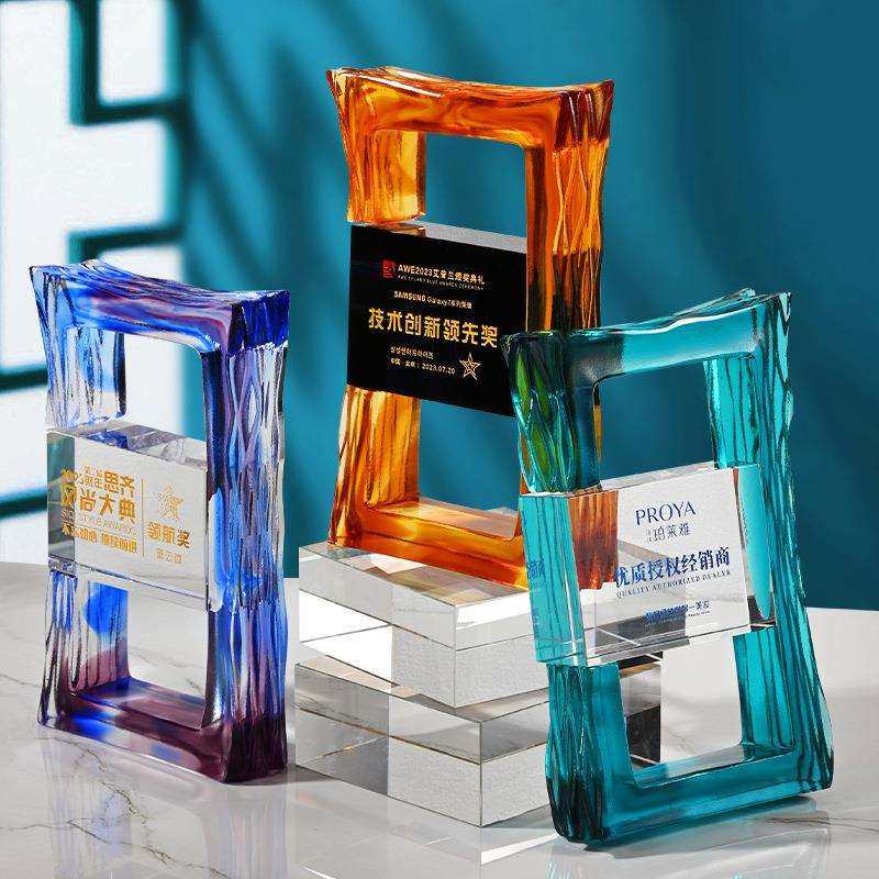 琉璃奖杯制作创意水晶高档大气优秀员工精英团队活动纪念奖杯,鲜花速递/花卉仿真/绿植园艺,割草机/草坪机,淘宝优惠券,粉丝福利购,淘宝优惠卷