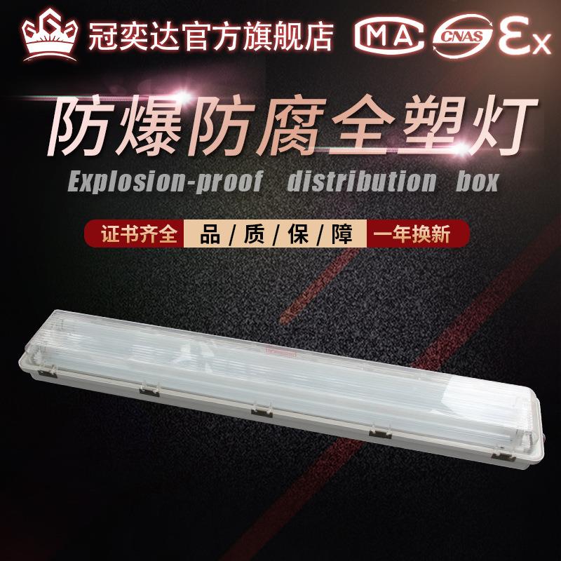 LED防爆灯荧光灯隔爆型单管双管车间厂房仓库灯罩灯管日光支架灯