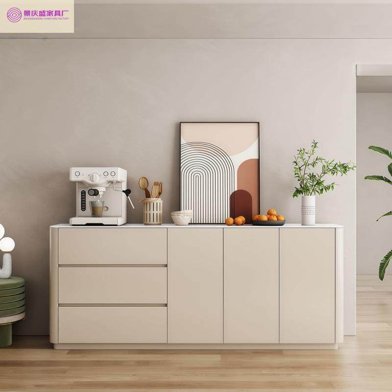 现代简约实木圆角餐边柜玄关置物柜子岩板斗柜客厅靠墙边储物矮柜,电子元器件市场,其它元器件,淘宝优惠券,粉丝福利购,淘宝优惠卷