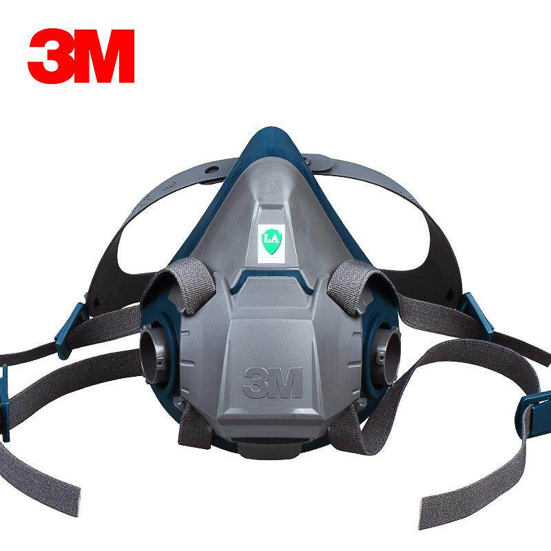 3M6502配6002防酸性气体防护面具喷漆防化工气体异味实验室面罩