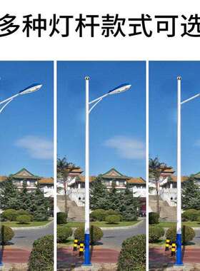 新农村led市电路灯6米7米8米自弯臂路灯市政大功率高亮防水高杆灯