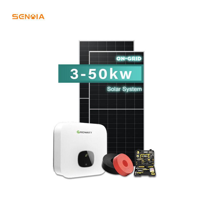 High-Efficiency3-50KWGrid-Tied On-Grid Solar System光伏系统