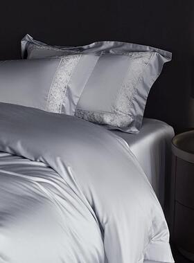 超柔爽滑天丝棉丨轻奢S100天丝棉四件套蕾丝款式工艺纯色春夏裸睡