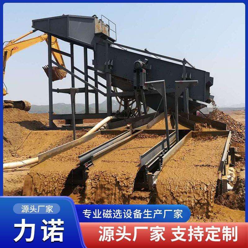 淘金设备 矿山砂石选分机械 筛分效率高 调整灵活振动筛 鼓动溜槽