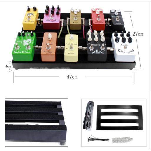 厂家直销 单块效果器粘贴板 电吉他效果器支架 大号 47*27cm