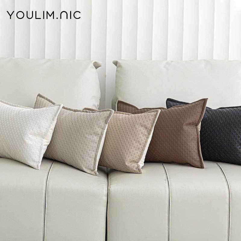 现代轻奢PU皮腰枕客厅沙发靠垫办公室靠枕藤叶编织长方形抱枕汽车,鲜花速递/花卉仿真/绿植园艺,割草机/草坪机,淘宝优惠券,粉丝福利购,淘宝优惠卷