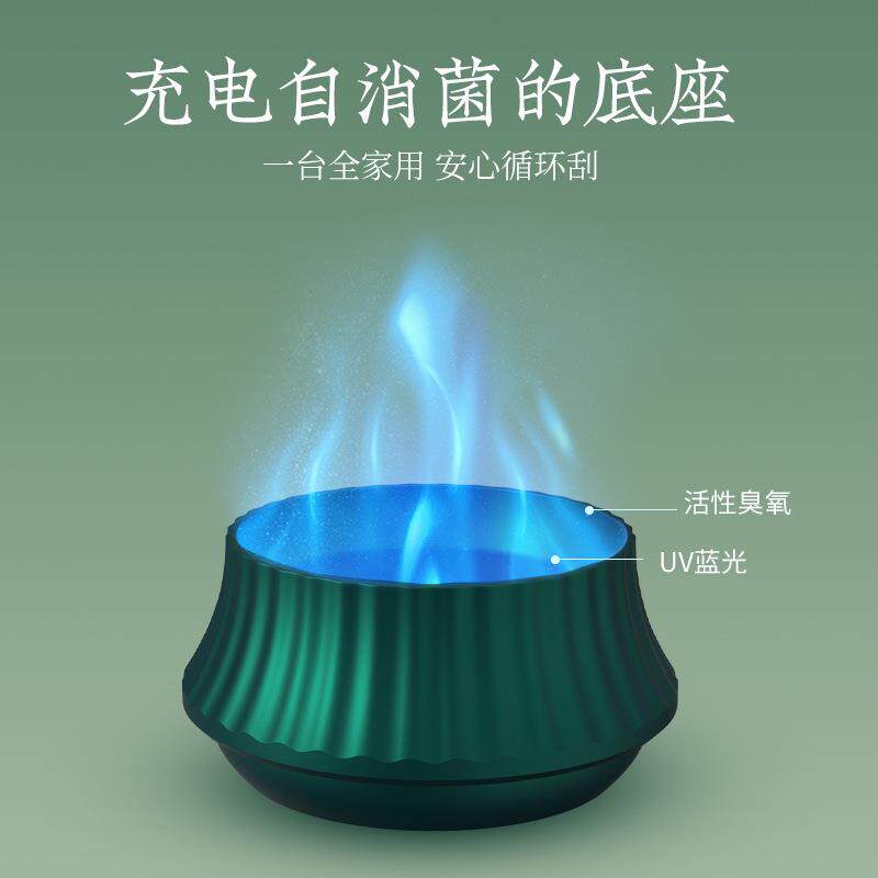 跨境电动刮痧仪大吸力吸痧走罐仪12档加热经络刷家用电动拔罐仪器