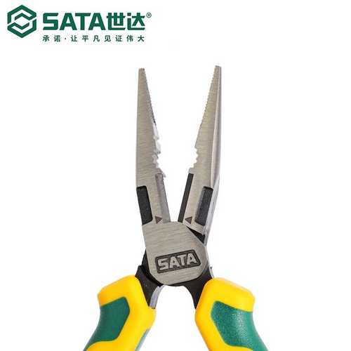 Sata/世达五金手动工具工业级省力型尖嘴钳70121D/70122D
