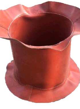 厂家直销 柔性排风管 防腐 红色耐高温 阻燃防火 风道高温软接头