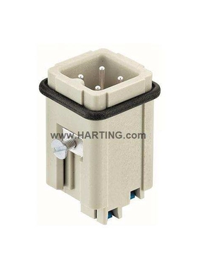 HARTING重载连接器 09200032634 4芯哈丁插头HAN-3A-M-QL快速连接