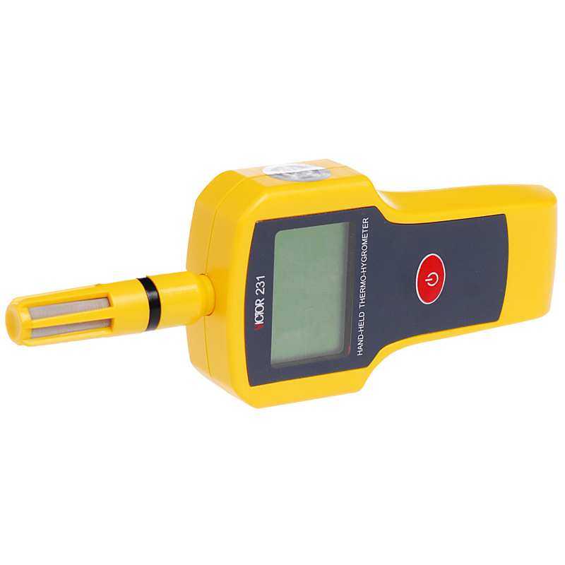 胜利(VICTOR) VC231高精度温湿度表 工业级手持式温湿度计温