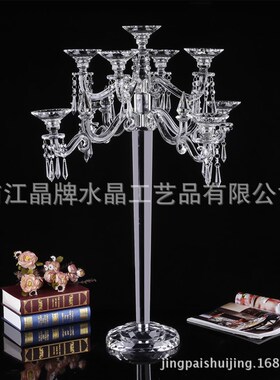 欧式复古婚庆用品蜡烛台创意水晶金箔烛台婚房布置装饰结婚摆件