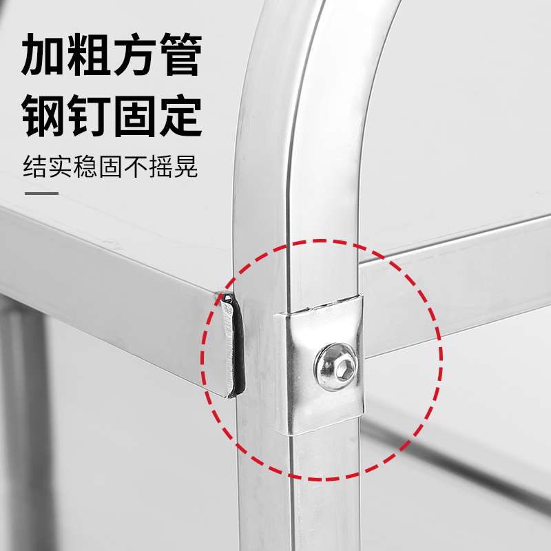 不锈钢餐车酒店餐厅移动小推车商用收碗盘碟手推双层三层四轮摆摊