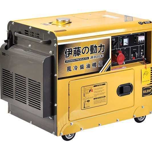 伊藤柴油发电机YT8100T3三相静音别墅房车备用停电自启动发电机