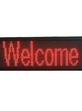 Semi indoor LED display HD red advertising scroll screen