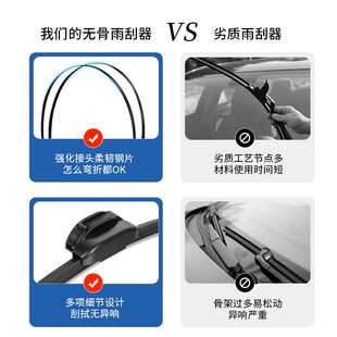 适用沃尔沃S60雨刮器XC90/S40无骨S90/V40原装XC60胶条S80l雨刷片
