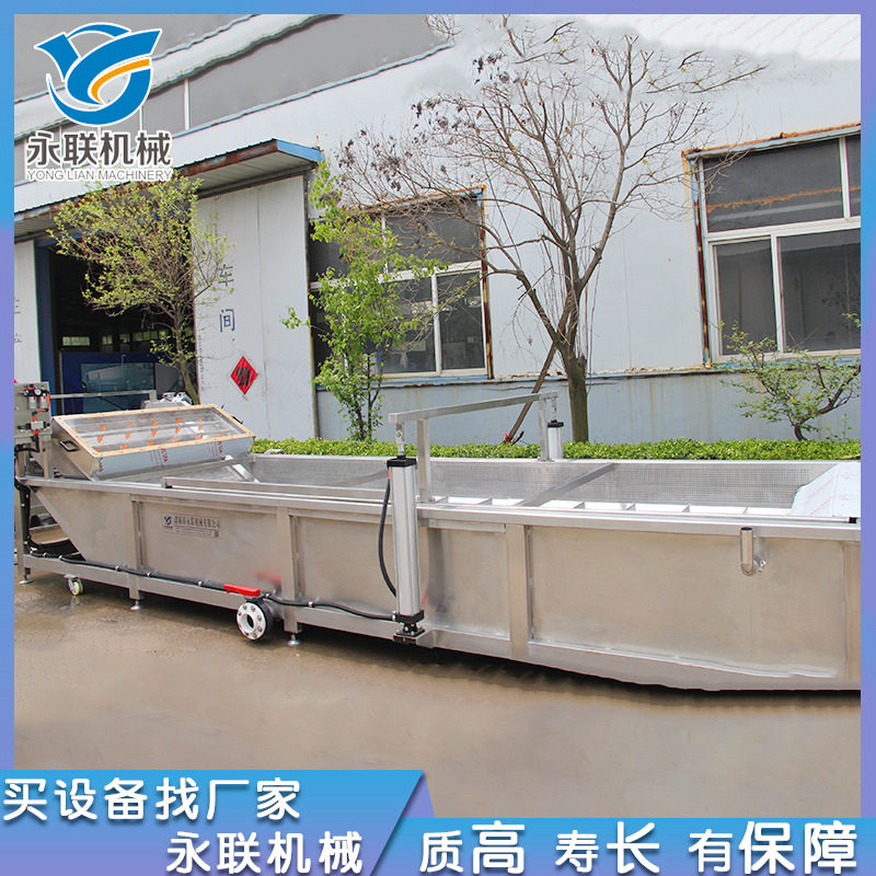 鼓浪式气泡清洗机 蚕豆清洗机蔬菜清洗加工流水线 供应毛豆清洗机