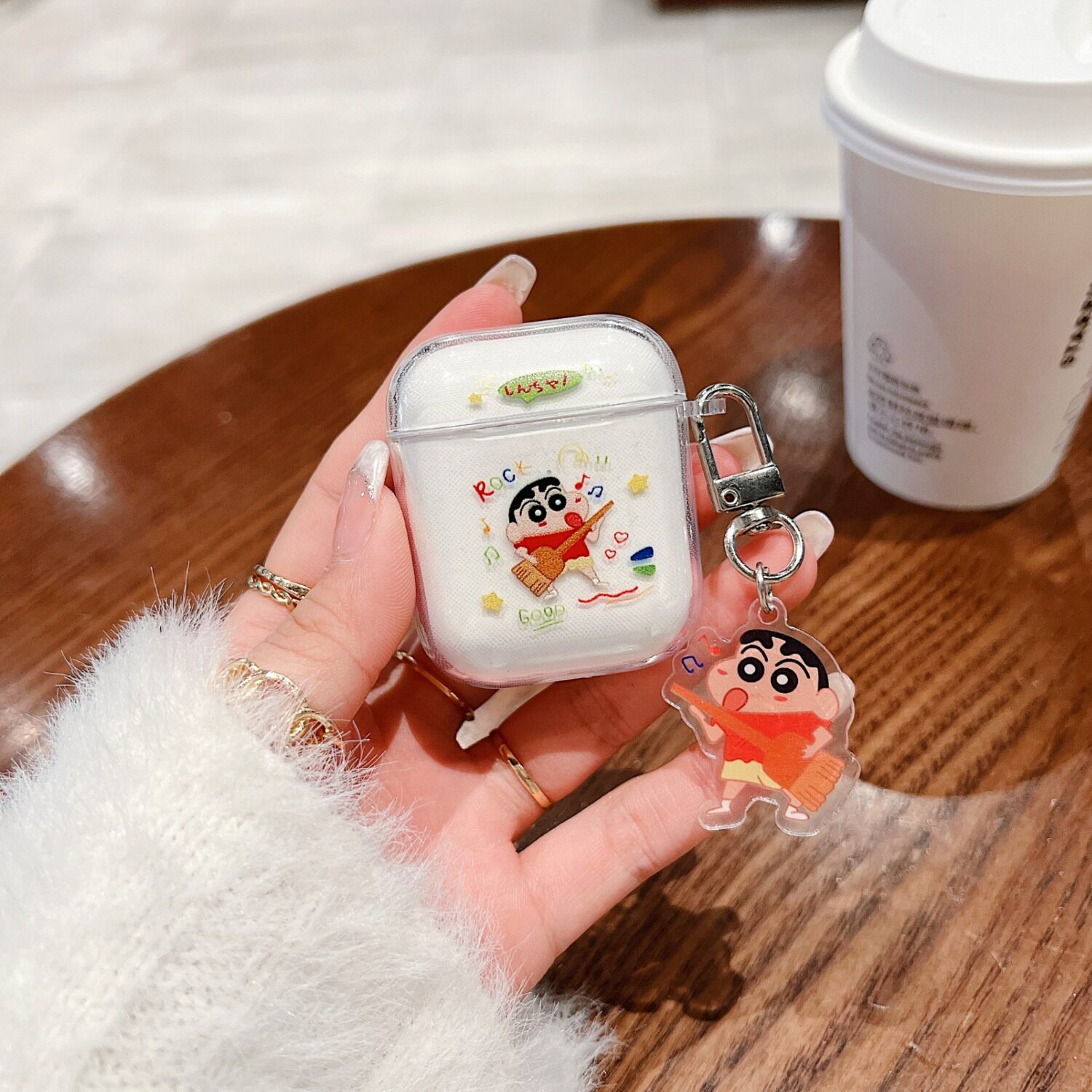 airpodspro2保护套适用苹果耳机保护壳airpods3三代透明airpods2无线蓝牙耳机套蜡笔小新保护套pro2个性创意