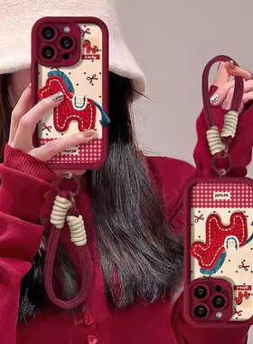 蝴蝶结小马手机壳iqoo15新年红iqooz10turbo马年vivoz9保护套iqoo13pro过年12男女11s109防摔爱酷z8硅胶z7x全