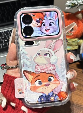 尼克朱迪手机壳opporeno14情侣一对reno13pro带支架12新款11pro疯狂10卡通9se防摔8por高级7se动物城65k女43