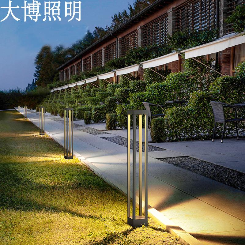led方柱灯简约户外工程亮化庭院灯铝制现代草坪灯厂家