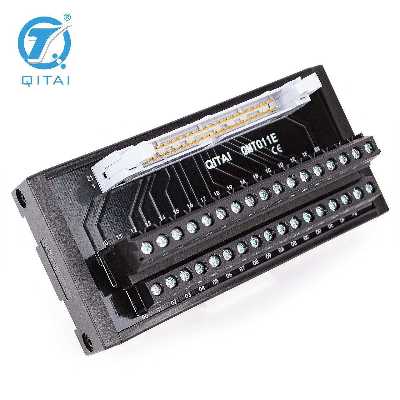 32位qitai端子台通用QMT011E电源滤波器保险端子台牛角座