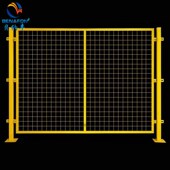 车间隔离网机器人围栏无缝连接围网仓库隔离网可移动围网