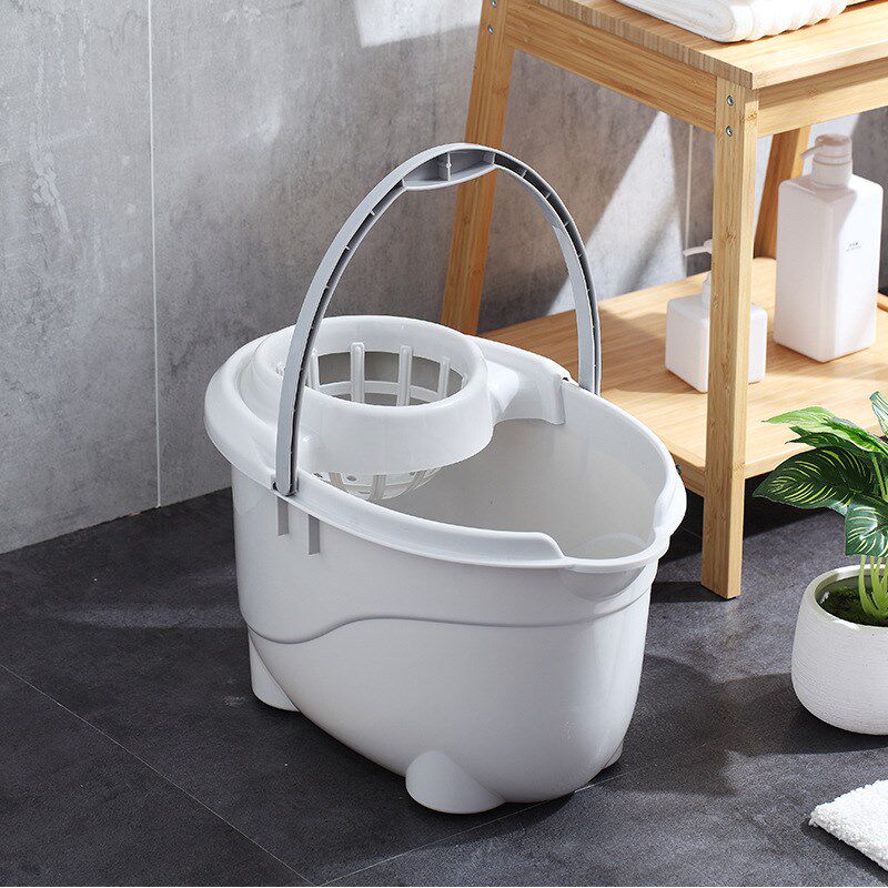 加厚旋转挤水桶家用墩布清洁桶手压拖把桶带滑轮大容量拖把拧干桶