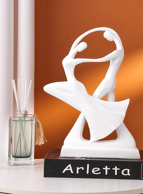 现代简约艺术情侣人物舞蹈摆件家居D客厅卧室床头柜装饰品生日礼