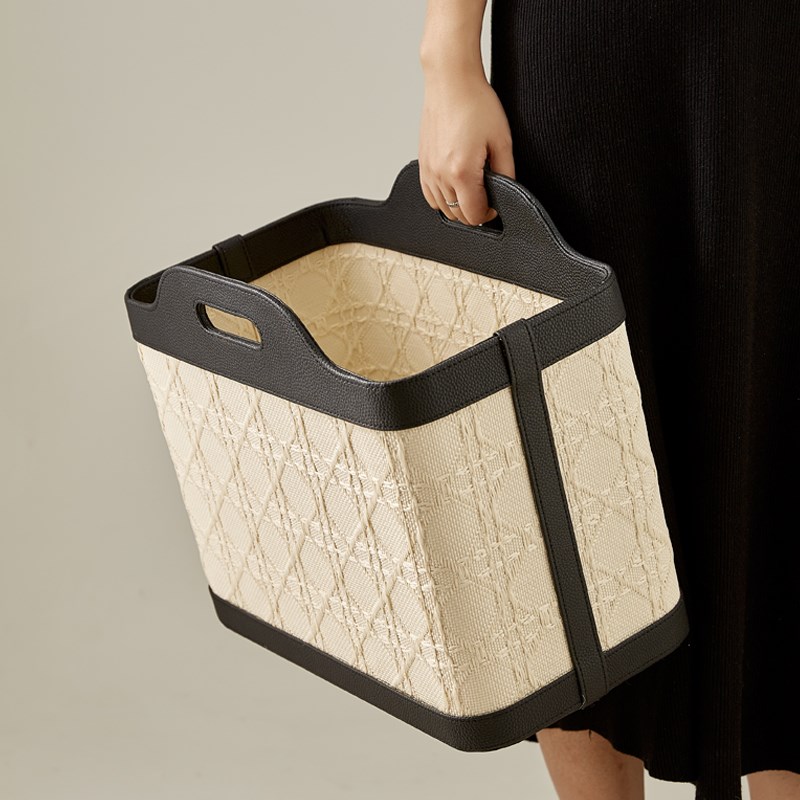 中古风轻a奢收纳篮洗衣篮家用收纳筐浴室污衣篮脏衣篓多功能收纳