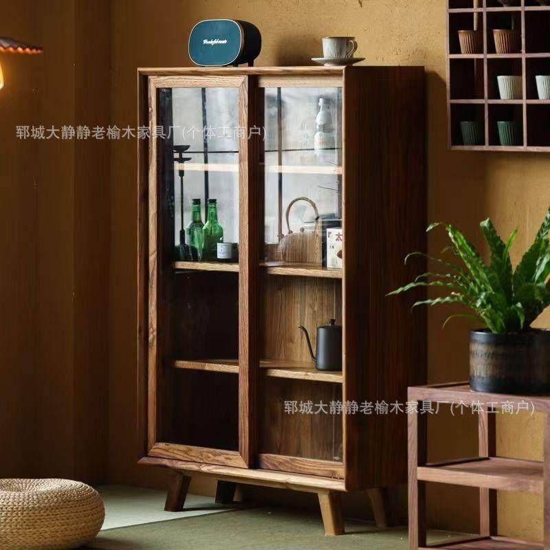 老榆木餐边柜带玻璃靠墙整理柜家用小户型茶水柜子矮柜,玩具/童车/益智/积木/模型,毛绒/玩偶/公仔/布艺类玩具,淘宝优惠券,粉丝福利购,淘宝优惠卷