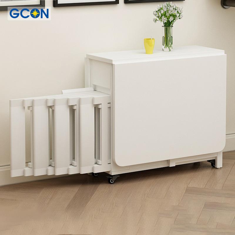 志光折叠餐桌简易伸缩多功能小户型家用饭桌可收纳餐桌椅组合餐桌