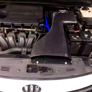 适配起亚K5 2.0 2.4涡流三代碳纤EDDY进气风箱冬菇头套件改装动力