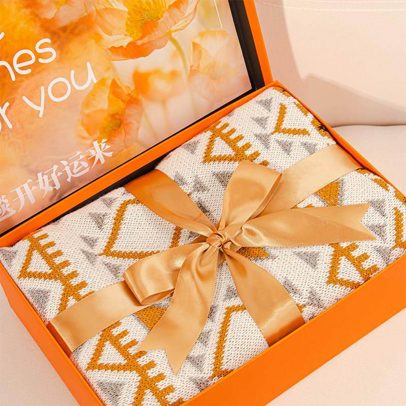 针织毯礼盒教师节礼物新款女教师、女长辈实用礼物送给妈妈和员工