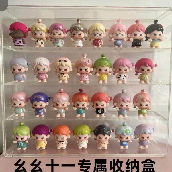 玩偶幺幺十一萌粒多层收纳盒林里鸭子防尘带门汽车模型收纳展示架,收纳整理,首饰盒,淘宝优惠券,粉丝福利购,淘宝优惠卷