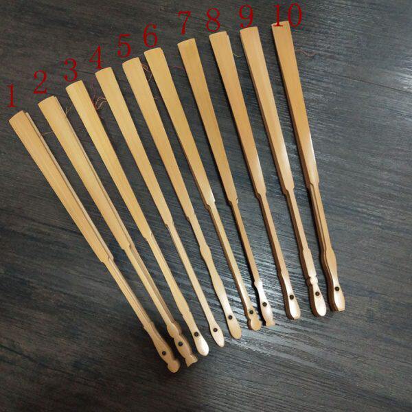 文玩折扇10款不同头型 9.5寸18方水磨玉竹扇 宣纸折扇苏工扇面