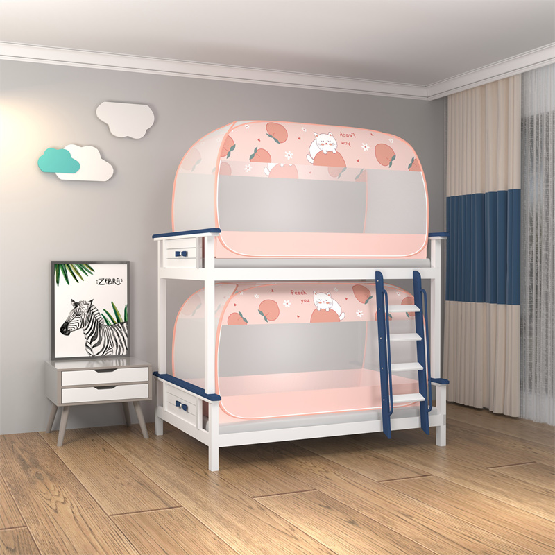 蒙古包式蚊帐篷简约不锈钢框架学生宿舍0.9m1米MU床携带免安装防