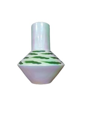 云山花海家居瓶花瓶n办公室摆件客厅插花陶瓷釉下简笔彩绘珍珠彩