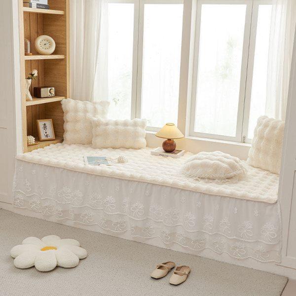 2024新款兔毛加厚毛绒飘窗垫窗台垫防滑阳台垫子榻榻米坐垫可机洗,居家布艺,飘窗垫,淘宝优惠券,粉丝福利购,淘宝优惠卷