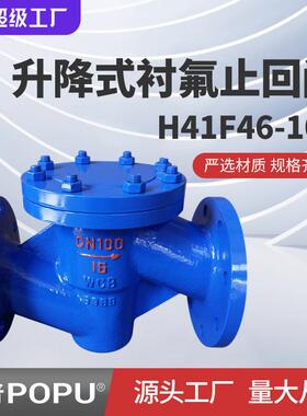 衬氟止回阀H71F46-10C升降式止回阀单向阀法兰逆止阀源头厂家